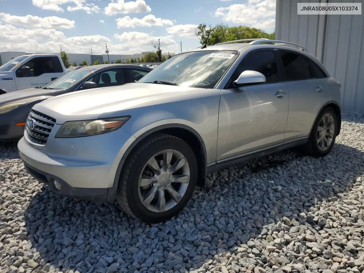 2005 Infiniti Fx35 VIN: JNRAS08U05X103374 Lot: 49164105