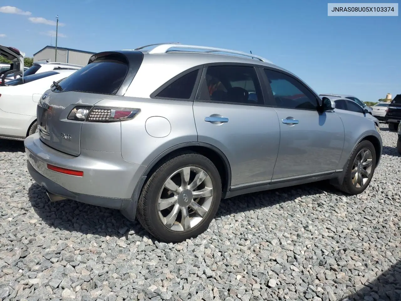 2005 Infiniti Fx35 VIN: JNRAS08U05X103374 Lot: 49164105