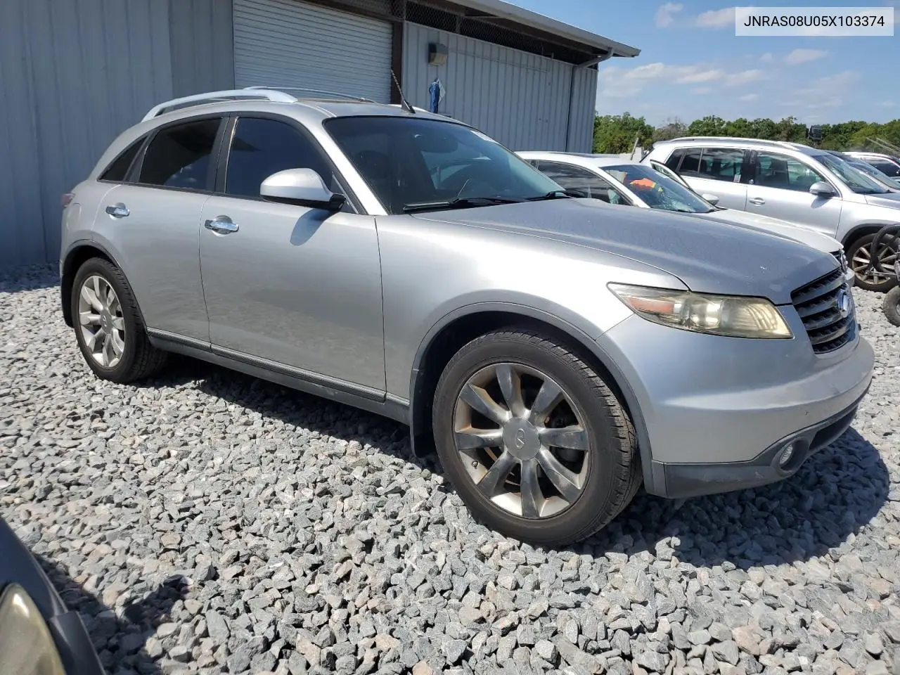 2005 Infiniti Fx35 VIN: JNRAS08U05X103374 Lot: 49164105