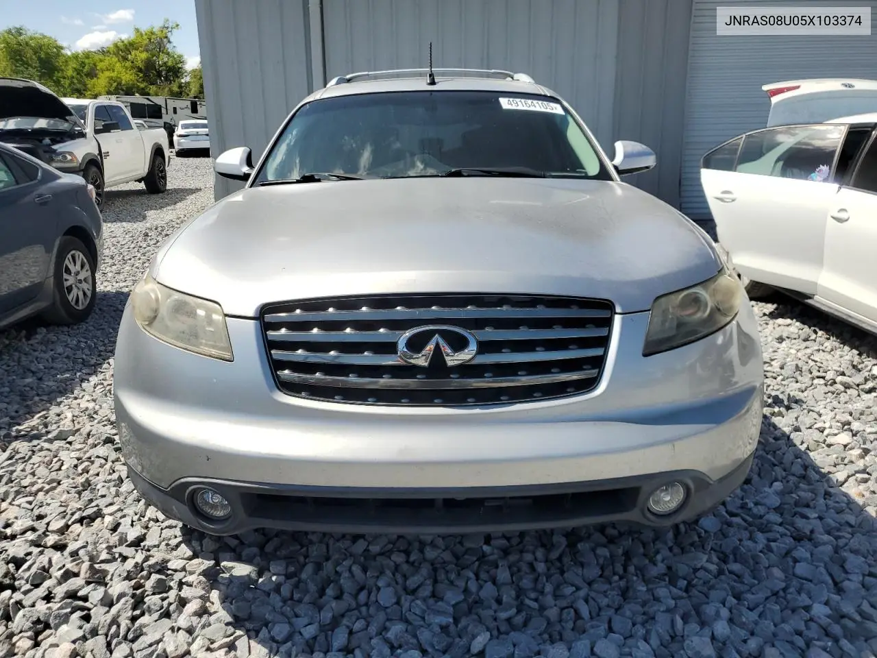 2005 Infiniti Fx35 VIN: JNRAS08U05X103374 Lot: 49164105