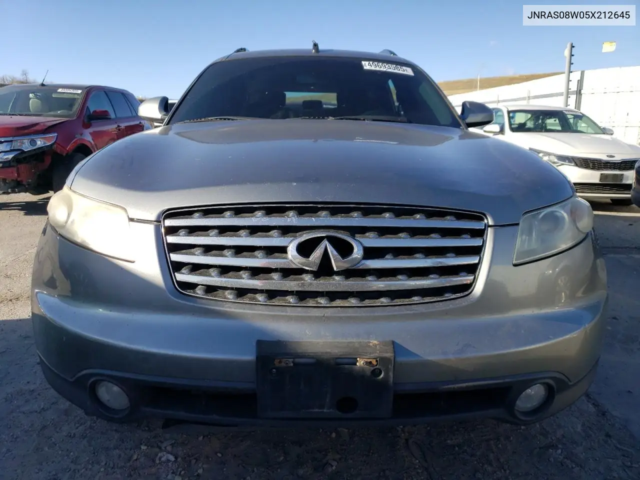 2005 Infiniti Fx35 VIN: JNRAS08W05X212645 Lot: 49693585