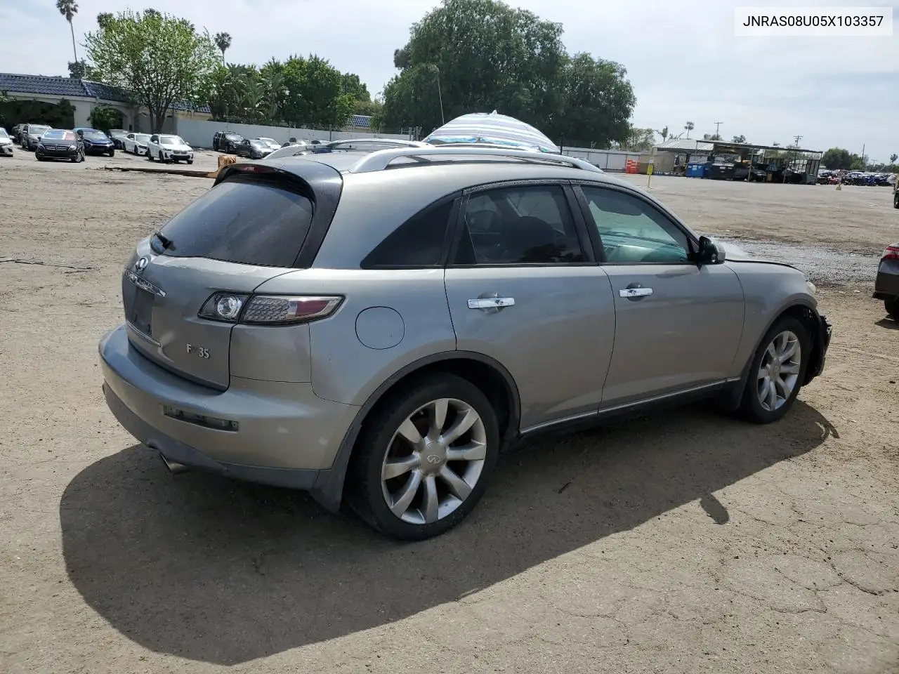 2005 Infiniti Fx35 VIN: JNRAS08U05X103357 Lot: 52932865