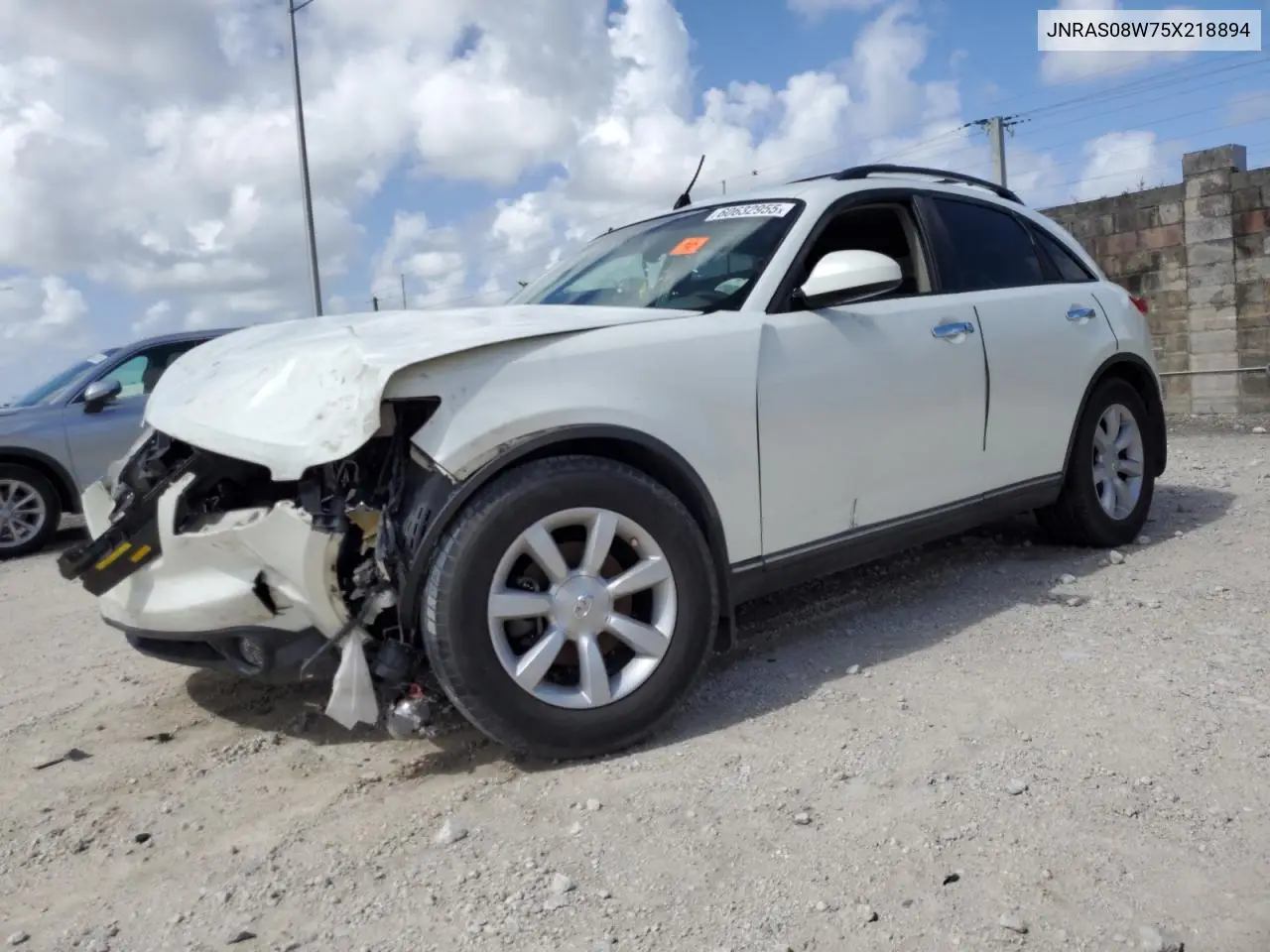 2005 Infiniti Fx35 VIN: JNRAS08W75X218894 Lot: 60632955