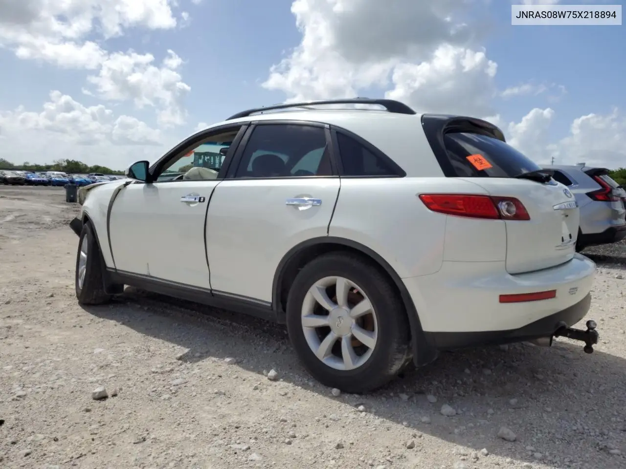 2005 Infiniti Fx35 VIN: JNRAS08W75X218894 Lot: 60632955