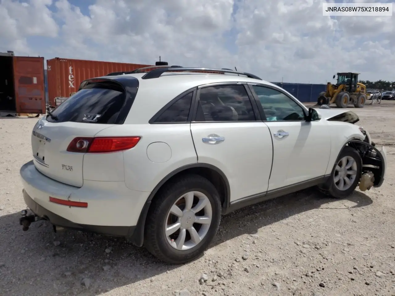2005 Infiniti Fx35 VIN: JNRAS08W75X218894 Lot: 60632955