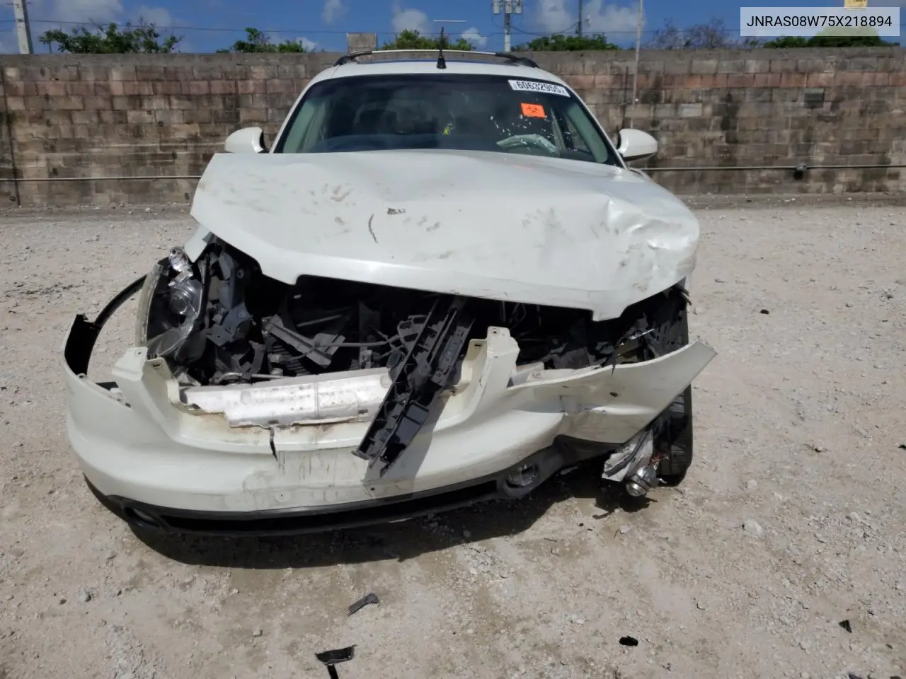2005 Infiniti Fx35 VIN: JNRAS08W75X218894 Lot: 60632955