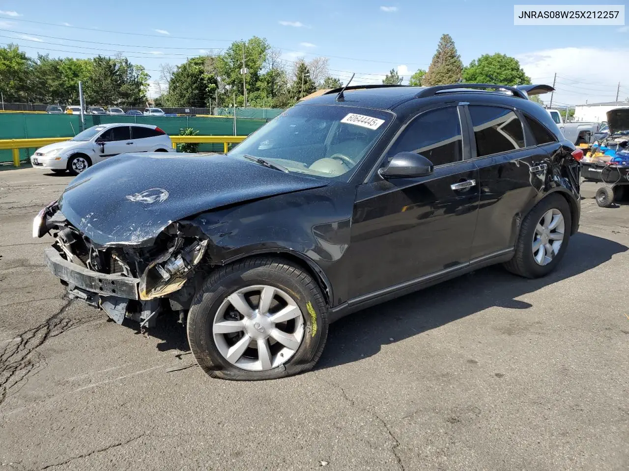 2005 Infiniti Fx35 VIN: JNRAS08W25X212257 Lot: 60644445