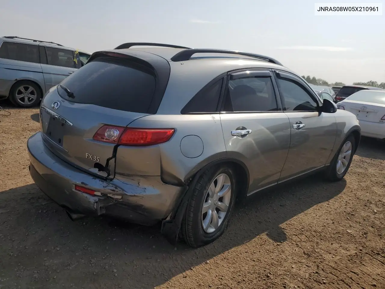 2005 Infiniti Fx35 VIN: JNRAS08W05X210961 Lot: 61060185