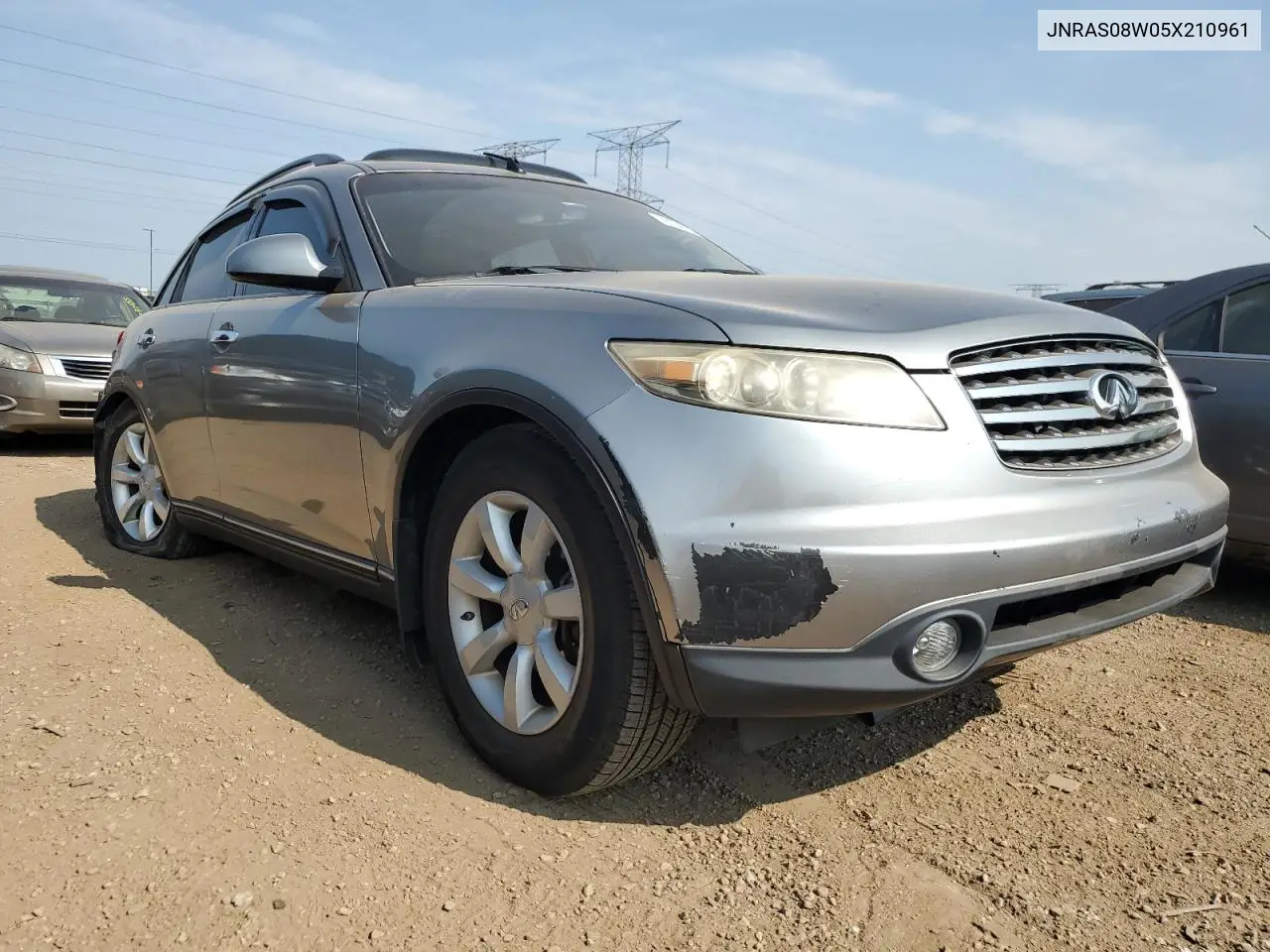 2005 Infiniti Fx35 VIN: JNRAS08W05X210961 Lot: 61060185