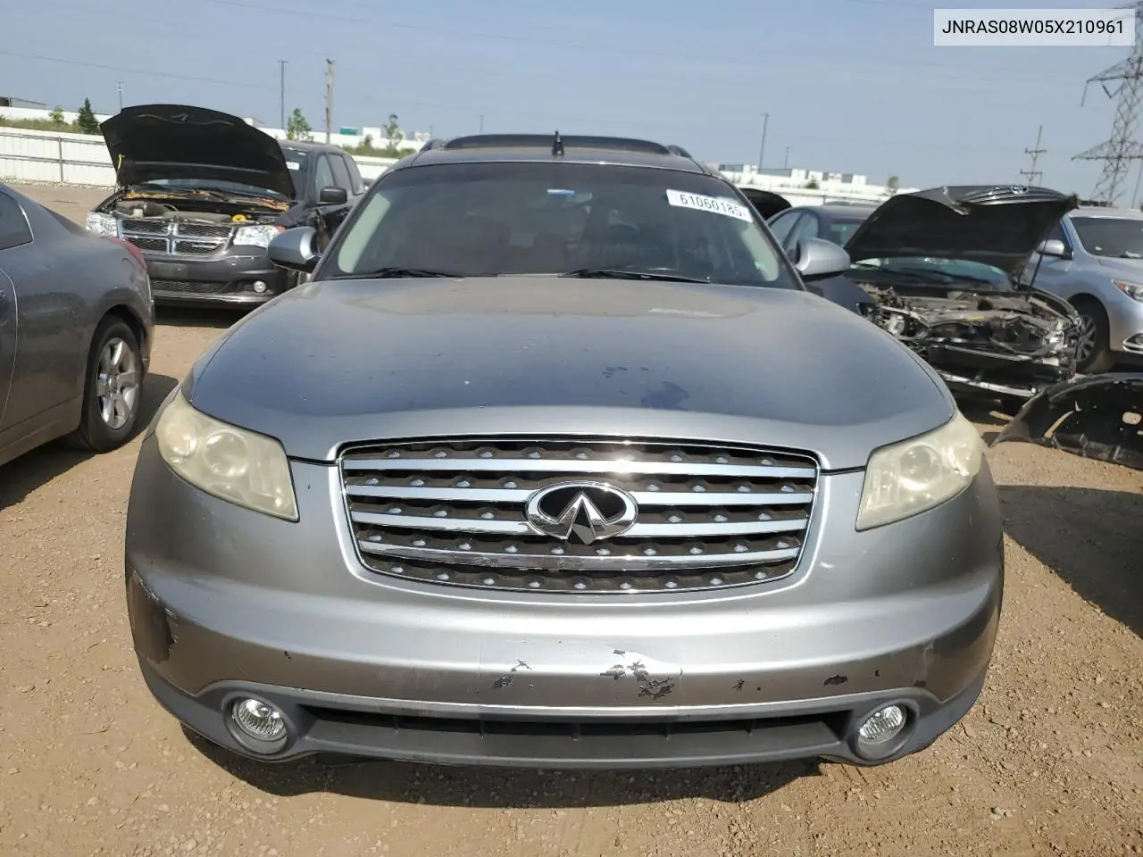 2005 Infiniti Fx35 VIN: JNRAS08W05X210961 Lot: 61060185