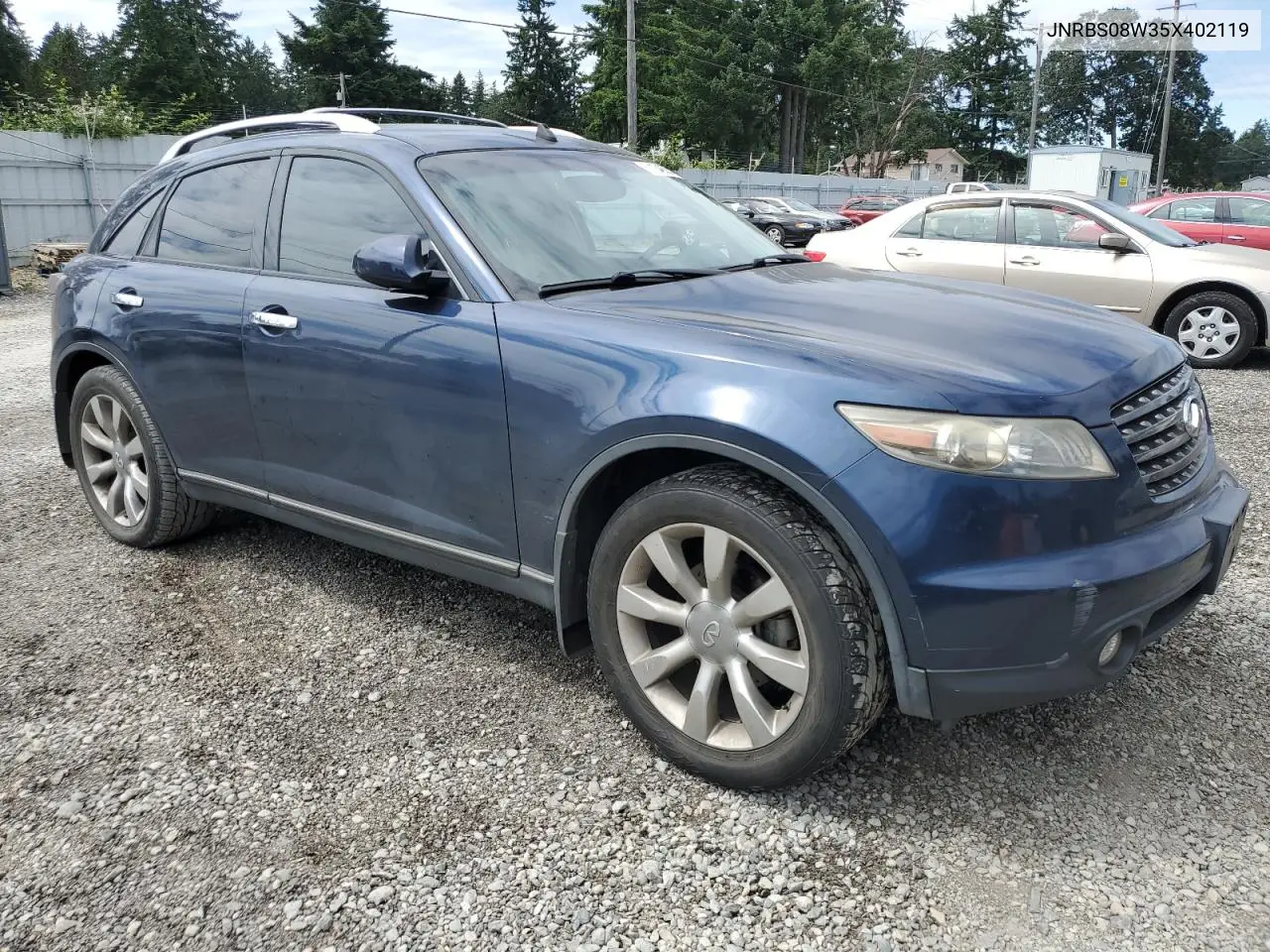 2005 Infiniti Fx45 VIN: JNRBS08W35X402119 Lot: 61104655