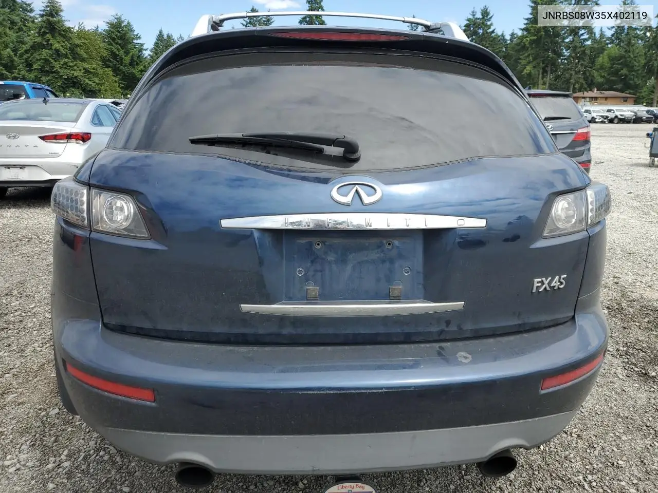 2005 Infiniti Fx45 VIN: JNRBS08W35X402119 Lot: 61104655