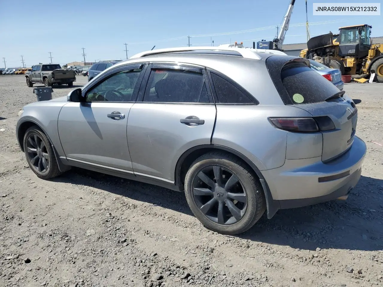 2005 Infiniti Fx35 VIN: JNRAS08W15X212332 Lot: 63535855
