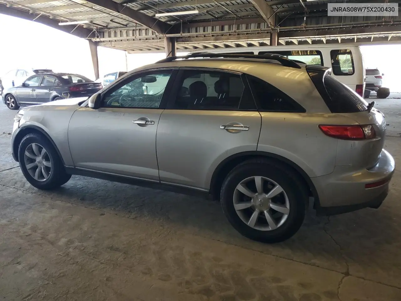 2005 Infiniti Fx35 VIN: JNRAS08W75X200430 Lot: 63688065