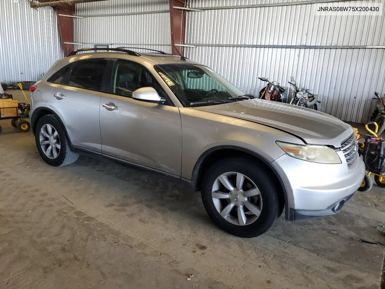 2005 Infiniti Fx35 VIN: JNRAS08W75X200430 Lot: 63688065