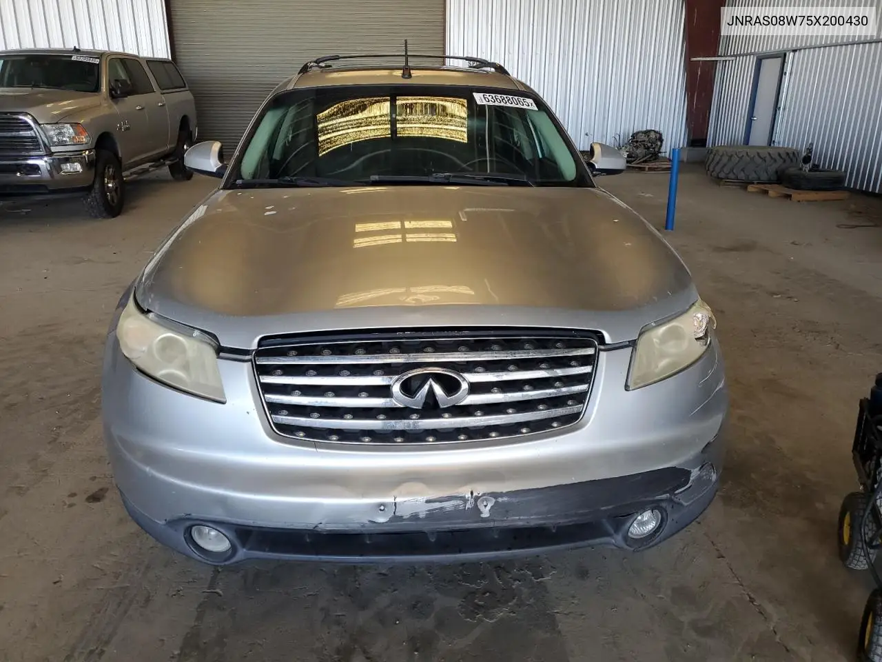 2005 Infiniti Fx35 VIN: JNRAS08W75X200430 Lot: 63688065