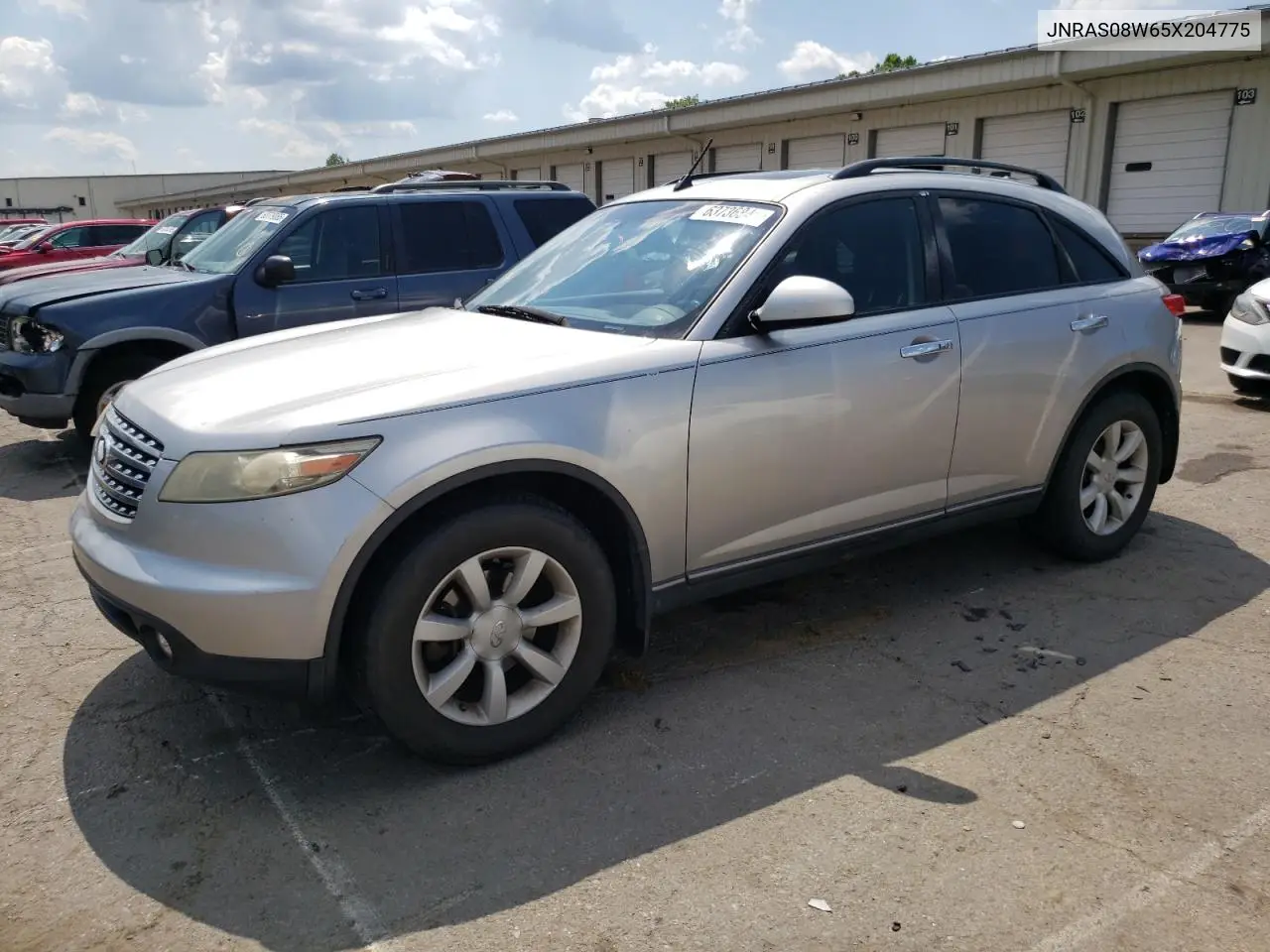 2005 Infiniti Fx35 VIN: JNRAS08W65X204775 Lot: 63736845