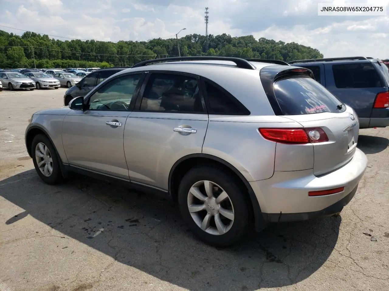2005 Infiniti Fx35 VIN: JNRAS08W65X204775 Lot: 63736845