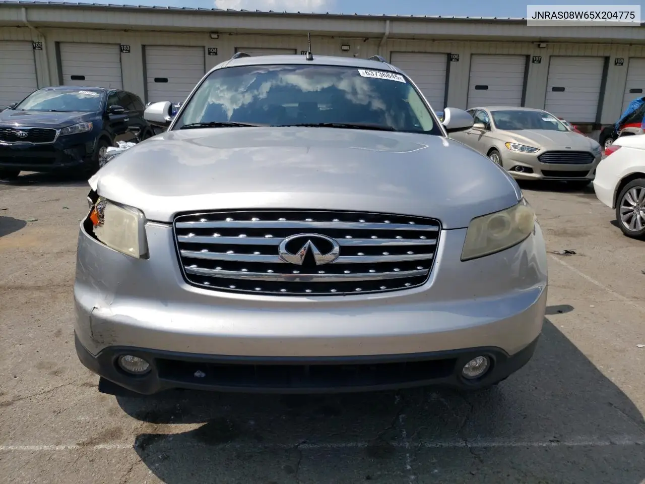 2005 Infiniti Fx35 VIN: JNRAS08W65X204775 Lot: 63736845
