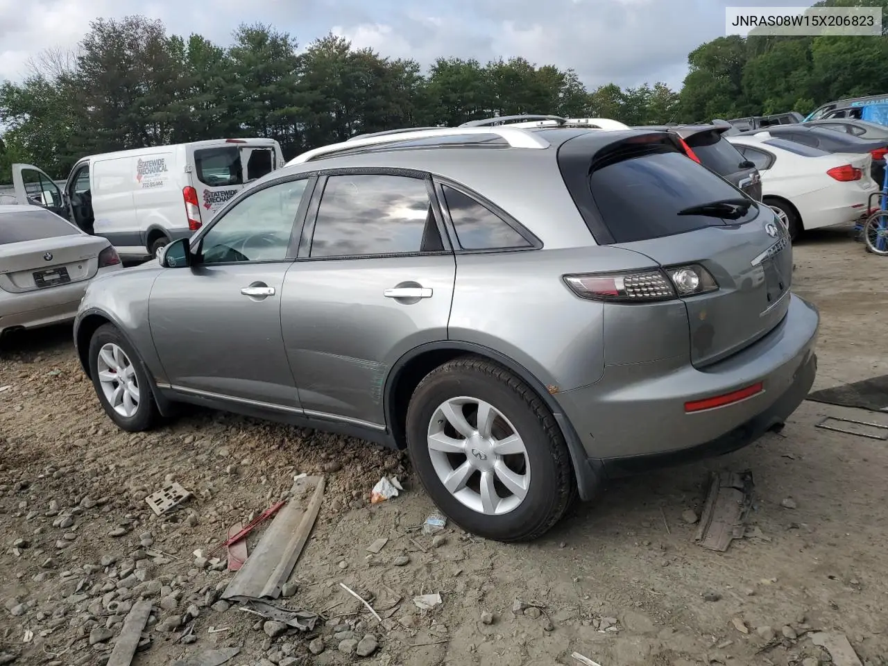 2005 Infiniti Fx35 VIN: JNRAS08W15X206823 Lot: 64490395