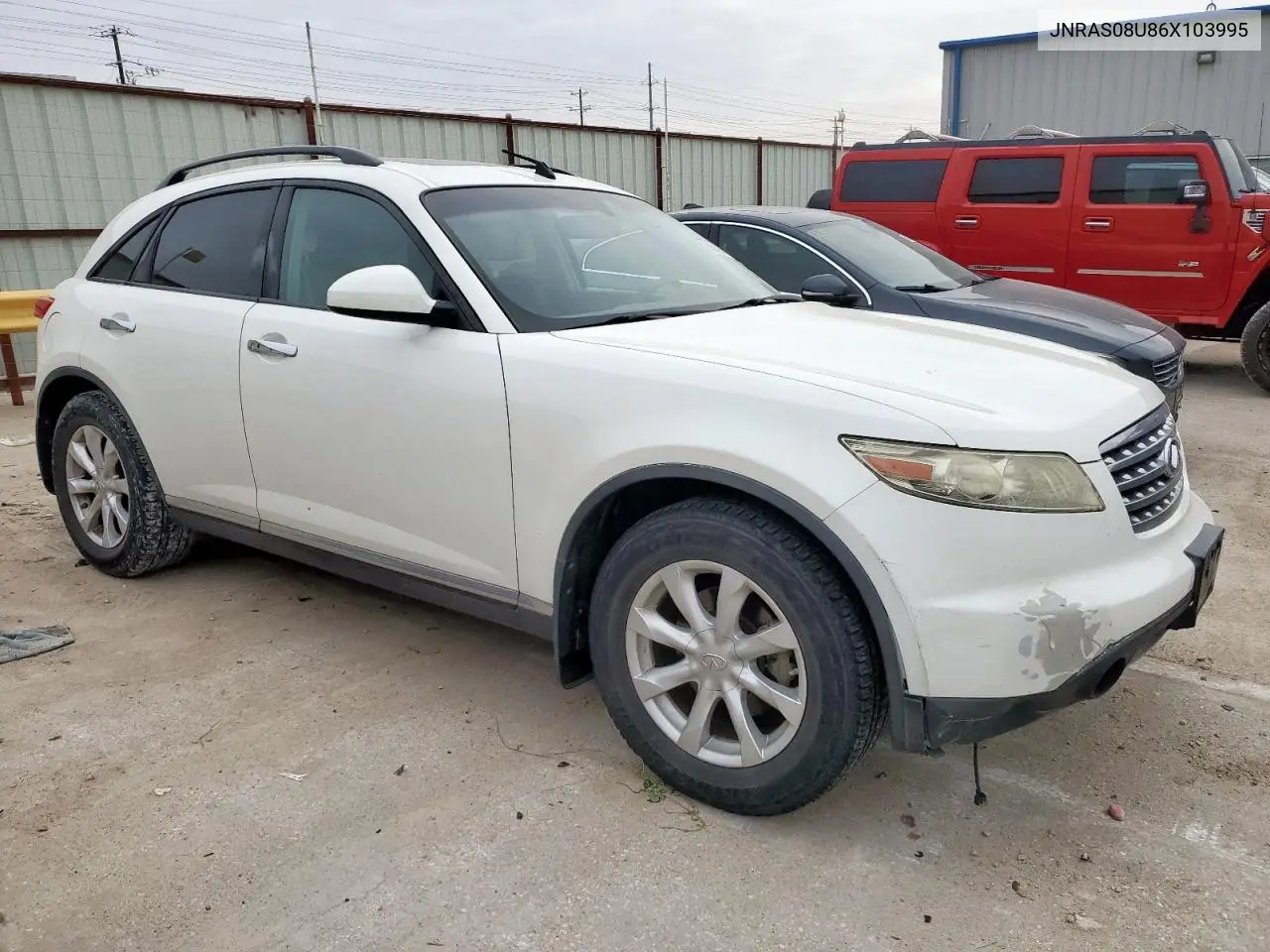 2006 Infiniti Fx35 VIN: JNRAS08U86X103995 Lot: 50680635