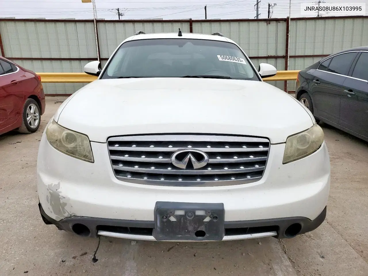 2006 Infiniti Fx35 VIN: JNRAS08U86X103995 Lot: 50680635