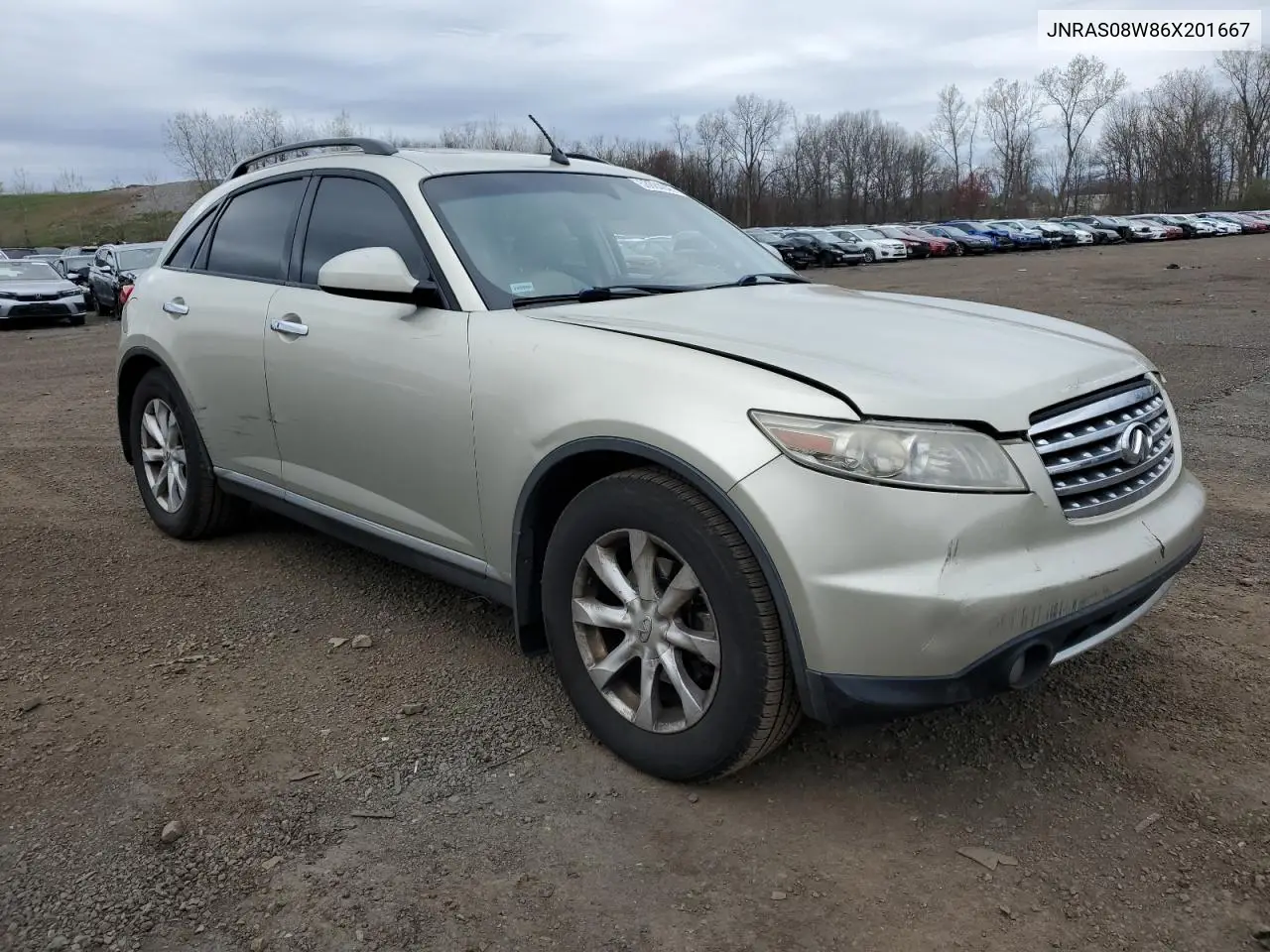 2006 Infiniti Fx35 VIN: JNRAS08W86X201667 Lot: 53884045