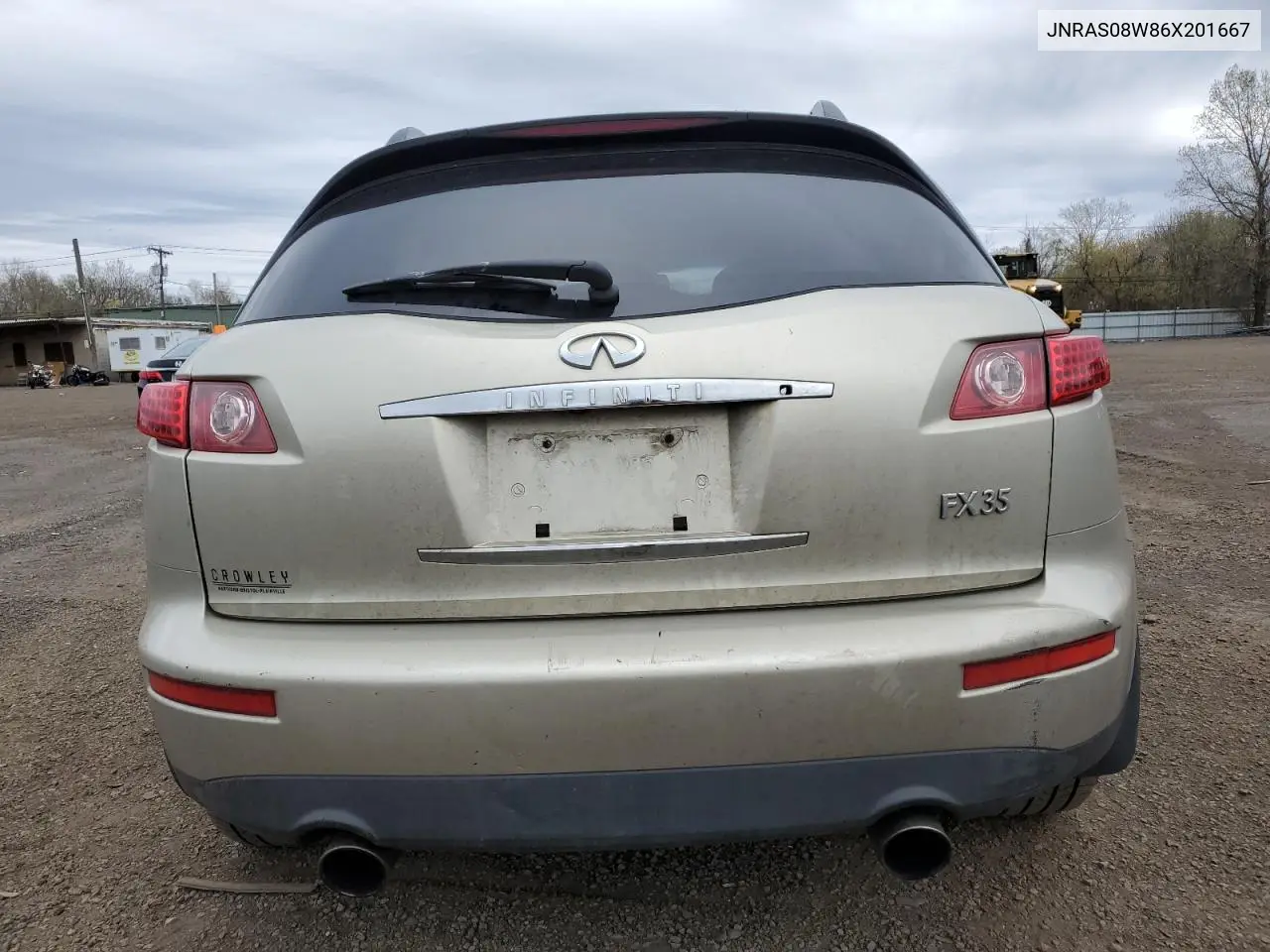 2006 Infiniti Fx35 VIN: JNRAS08W86X201667 Lot: 53884045