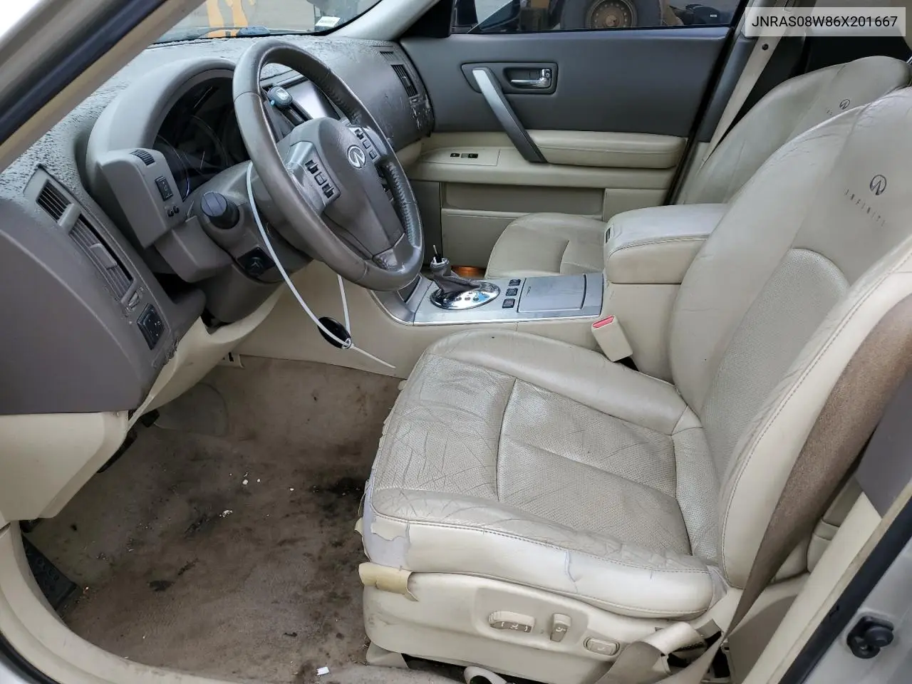2006 Infiniti Fx35 VIN: JNRAS08W86X201667 Lot: 53884045
