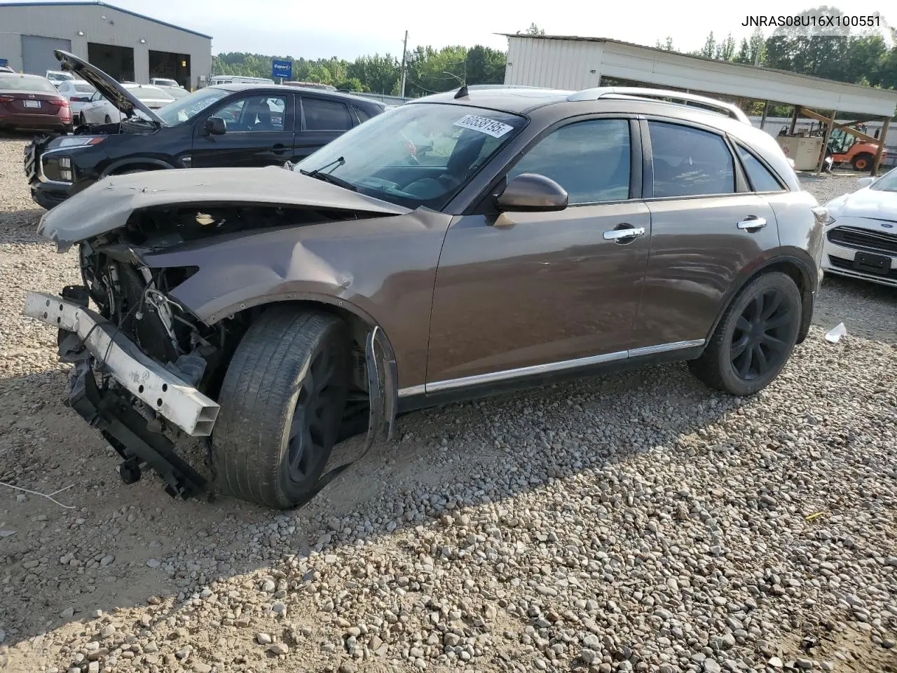2006 Infiniti Fx35 VIN: JNRAS08U16X100551 Lot: 60538195