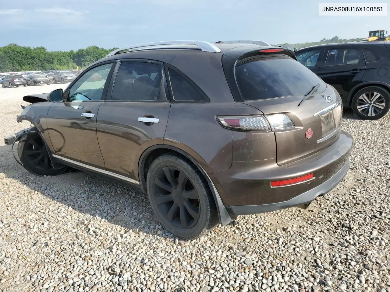 2006 Infiniti Fx35 VIN: JNRAS08U16X100551 Lot: 60538195