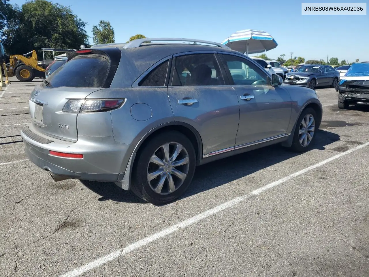2006 Infiniti Fx45 VIN: JNRBS08W86X402036 Lot: 61097145