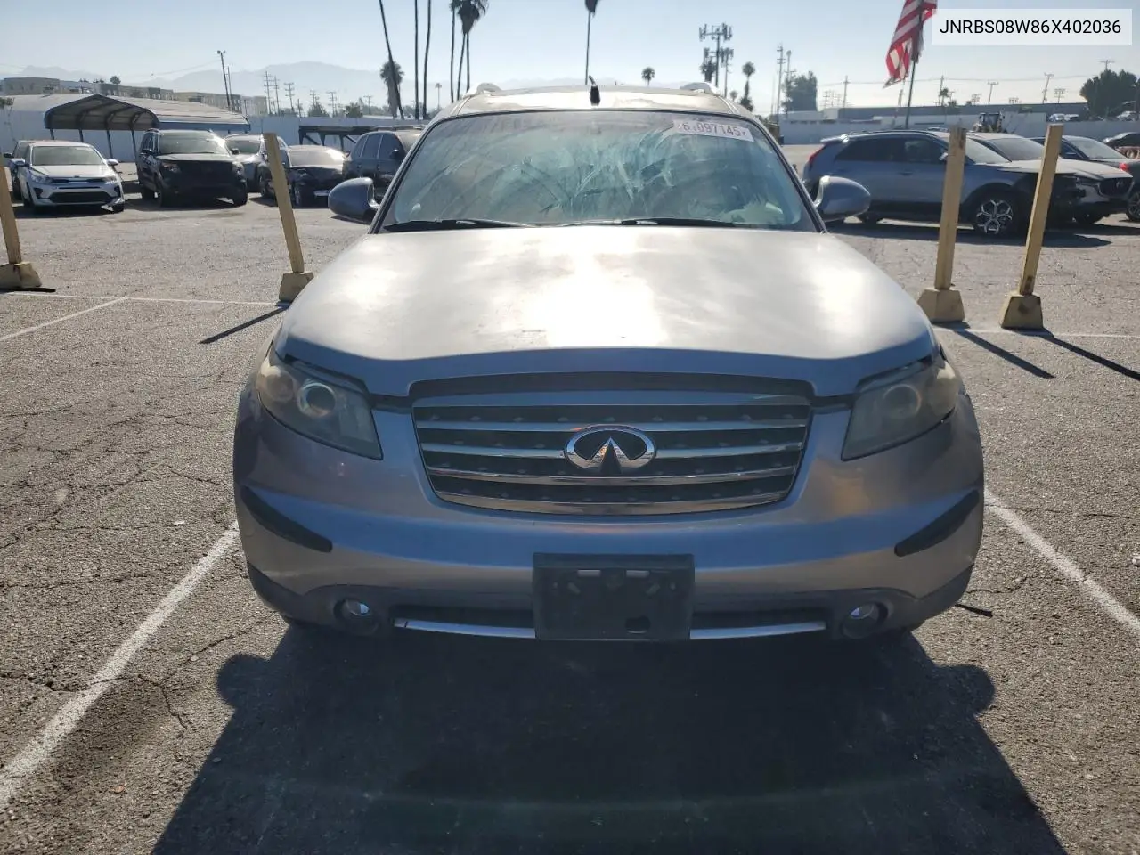 2006 Infiniti Fx45 VIN: JNRBS08W86X402036 Lot: 61097145