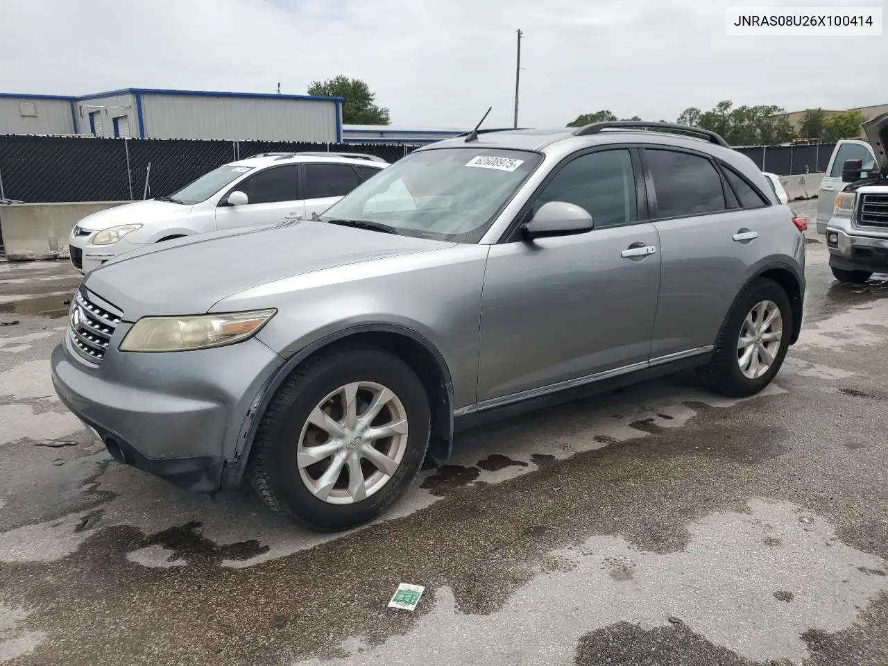 2006 Infiniti Fx35 VIN: JNRAS08U26X100414 Lot: 62608975