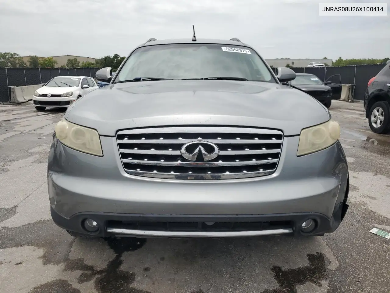 2006 Infiniti Fx35 VIN: JNRAS08U26X100414 Lot: 62608975