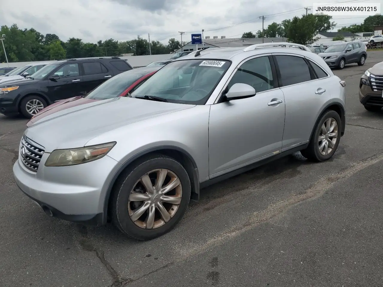 2006 Infiniti Fx45 VIN: JNRBS08W36X401215 Lot: 63580695