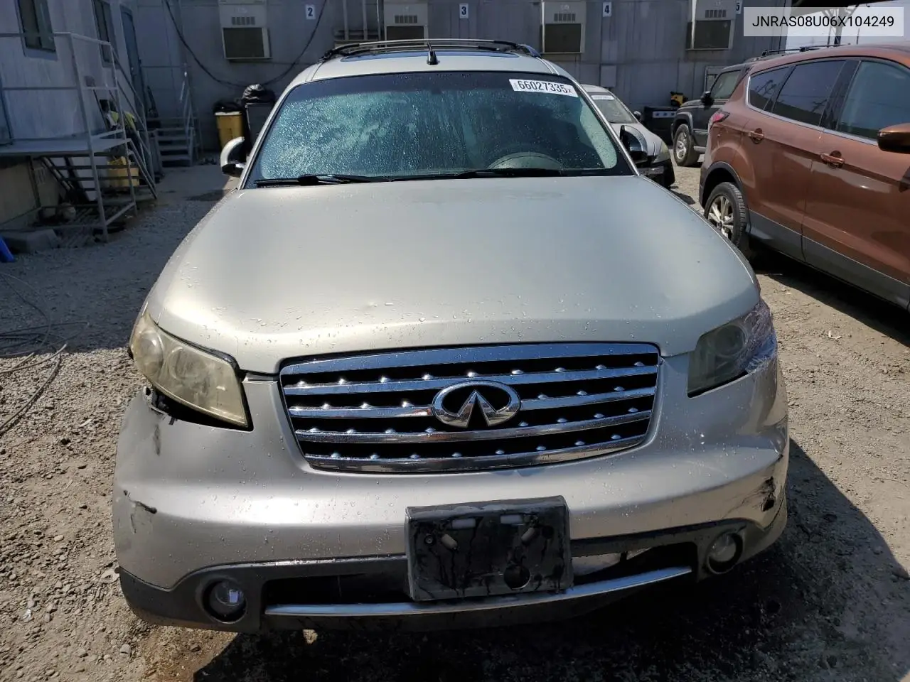 2006 Infiniti Fx35 VIN: JNRAS08U06X104249 Lot: 66027335