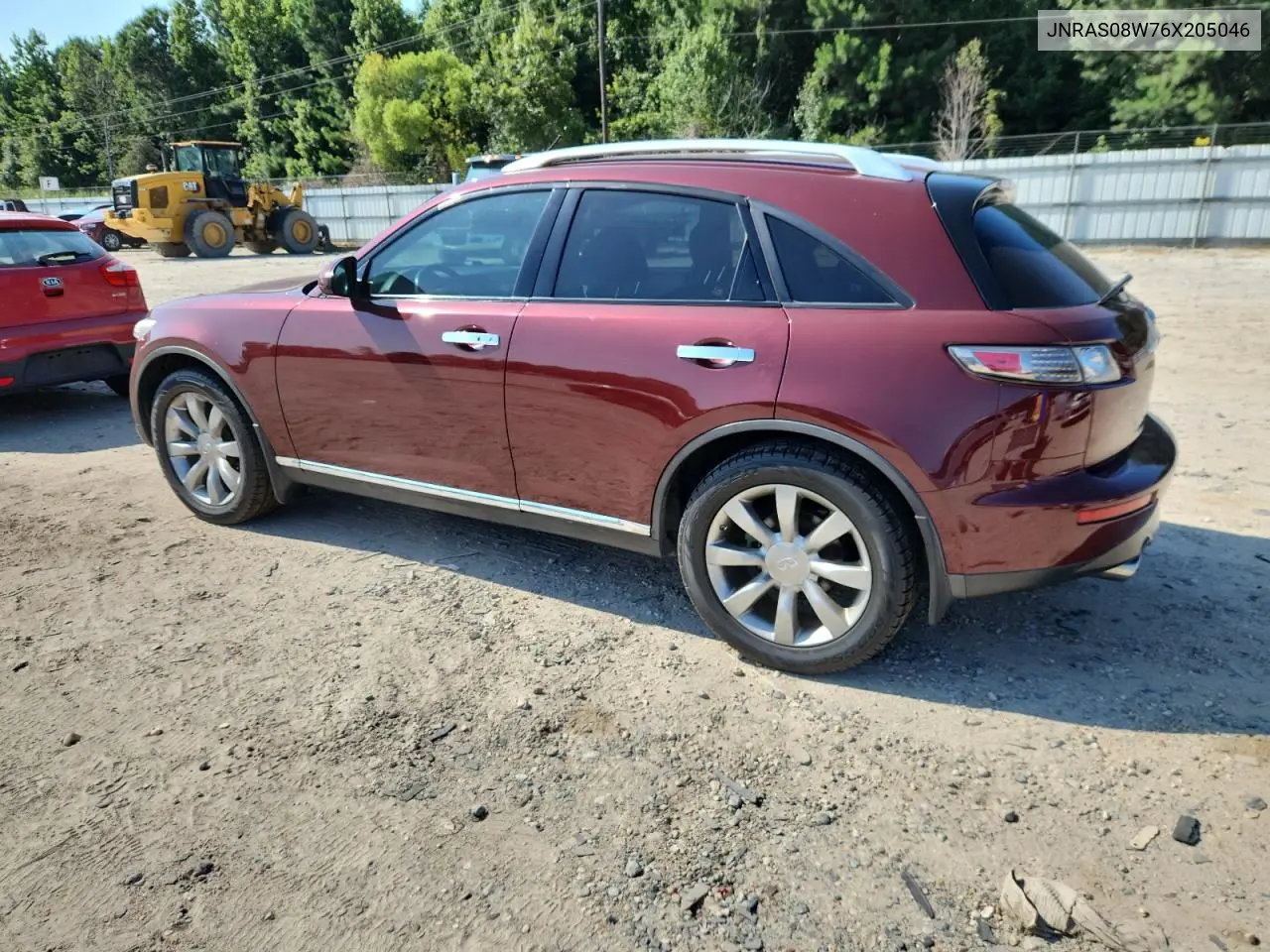 2006 Infiniti Fx35 VIN: JNRAS08W76X205046 Lot: 66172605
