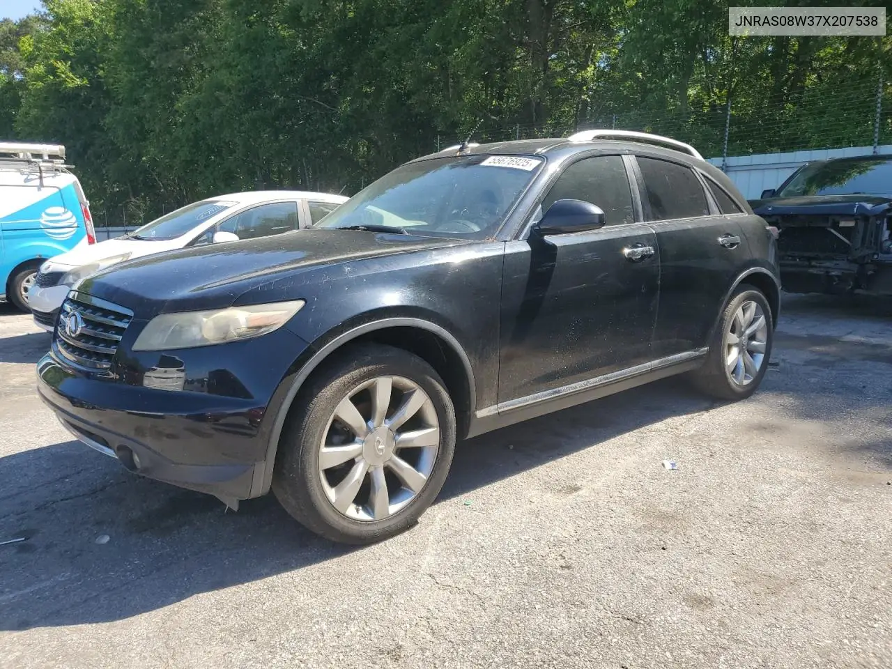 2007 Infiniti Fx35 VIN: JNRAS08W37X207538 Lot: 55676925