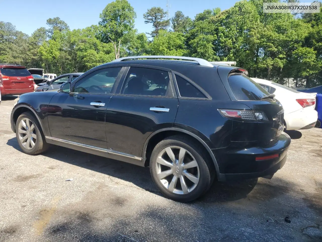 2007 Infiniti Fx35 VIN: JNRAS08W37X207538 Lot: 55676925