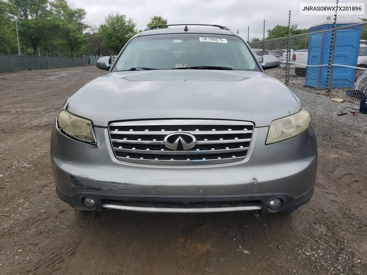 2007 Infiniti Fx35 VIN: JNRAS08WX7X201896 Lot: 56188875