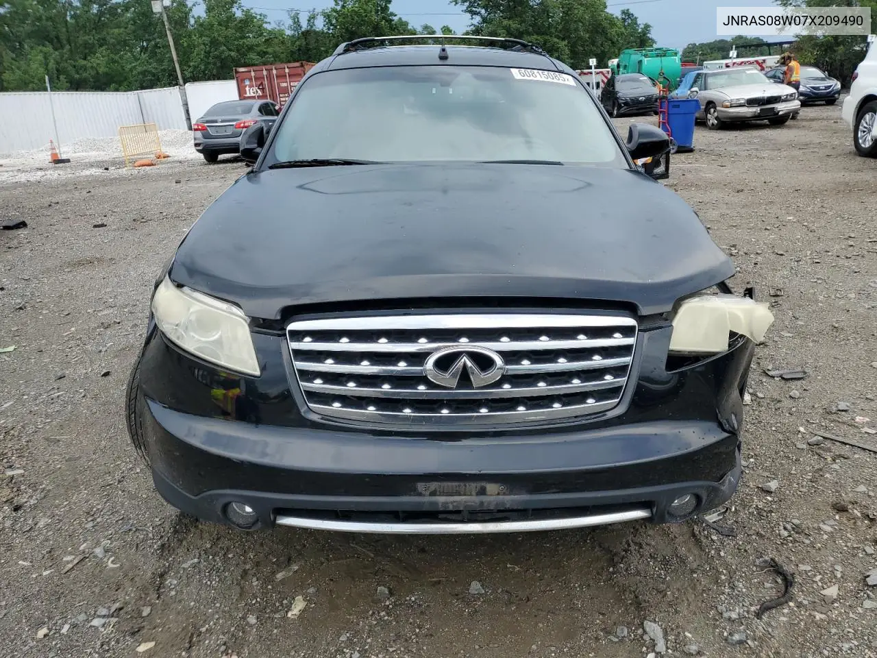 2007 Infiniti Fx35 VIN: JNRAS08W07X209490 Lot: 60815085