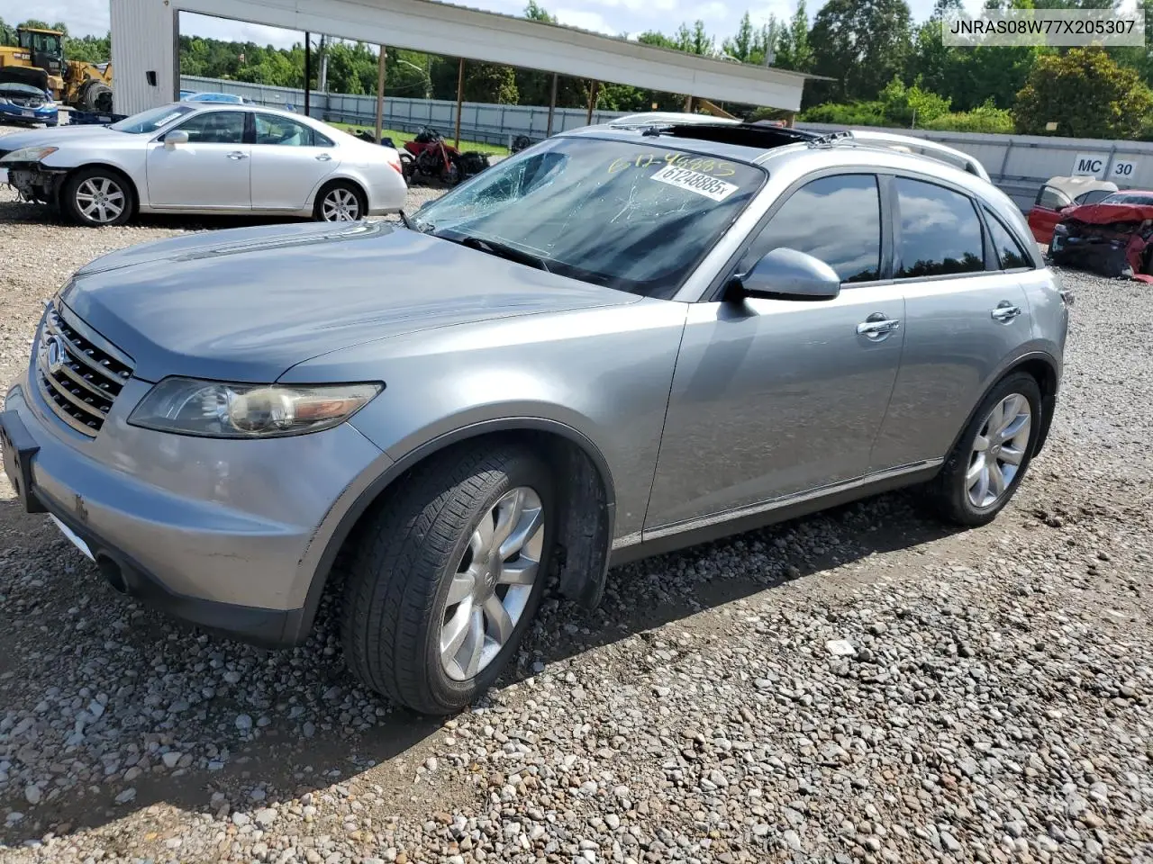 2007 Infiniti Fx35 VIN: JNRAS08W77X205307 Lot: 61248885
