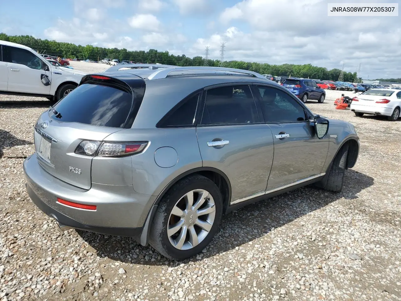 2007 Infiniti Fx35 VIN: JNRAS08W77X205307 Lot: 61248885