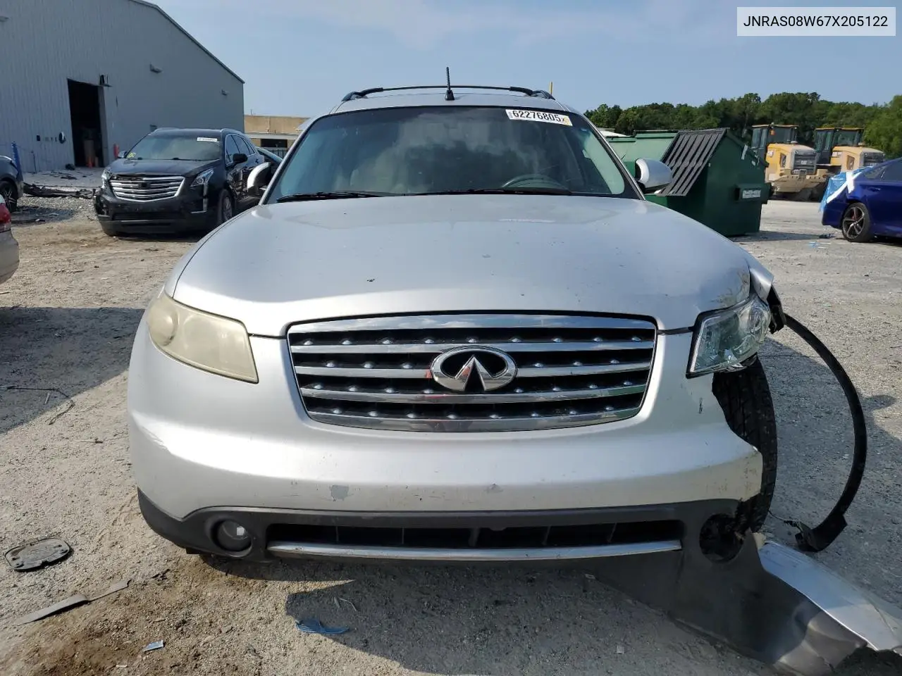 2007 Infiniti Fx35 VIN: JNRAS08W67X205122 Lot: 62276805
