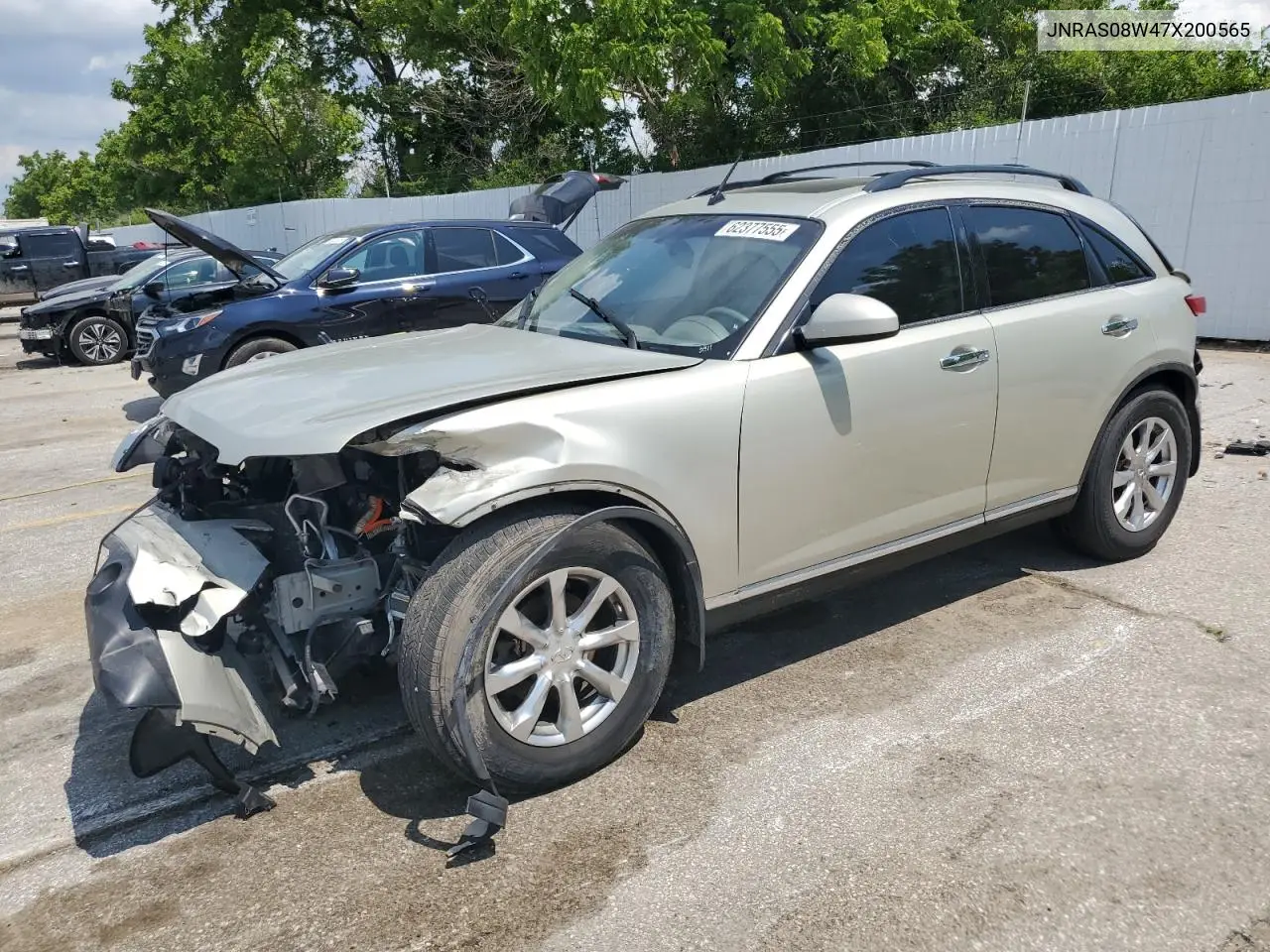 2007 Infiniti Fx35 VIN: JNRAS08W47X200565 Lot: 62377555