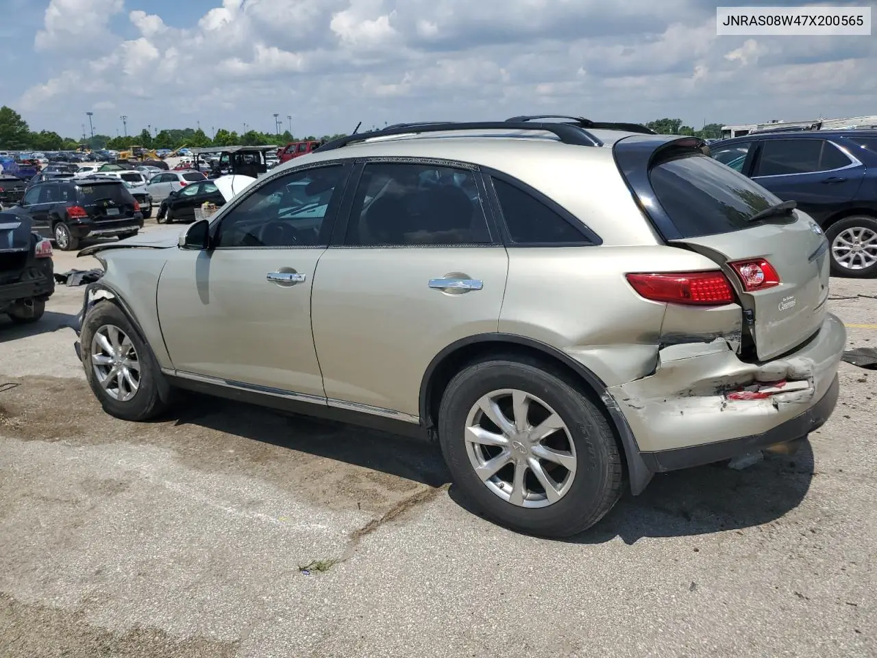 2007 Infiniti Fx35 VIN: JNRAS08W47X200565 Lot: 62377555