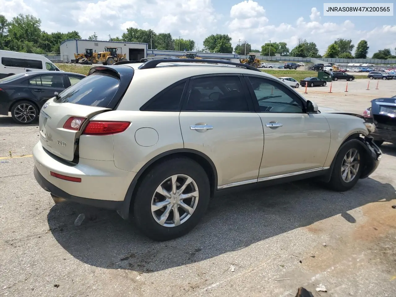 2007 Infiniti Fx35 VIN: JNRAS08W47X200565 Lot: 62377555