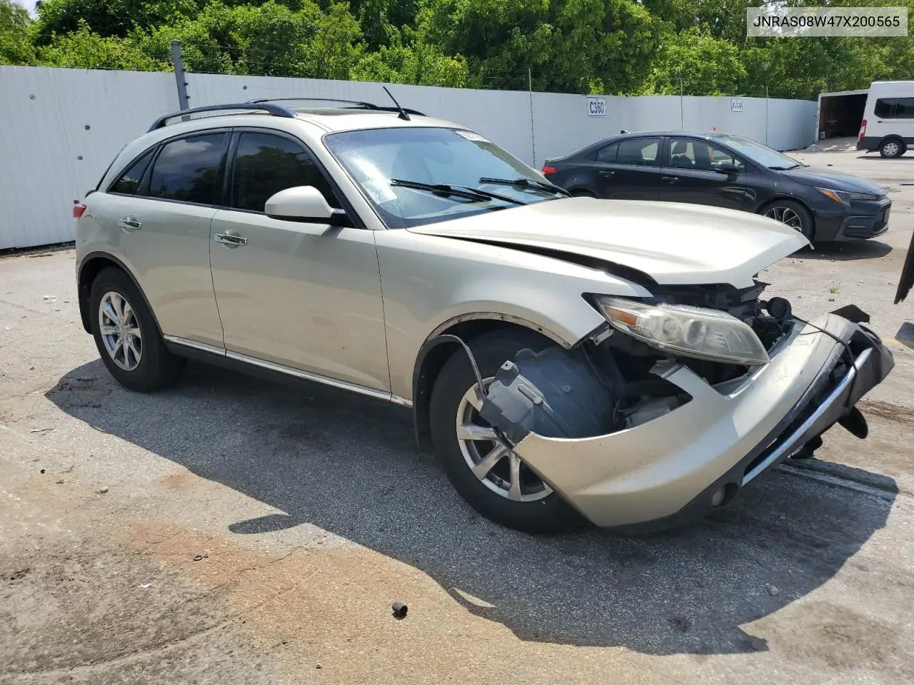 2007 Infiniti Fx35 VIN: JNRAS08W47X200565 Lot: 62377555