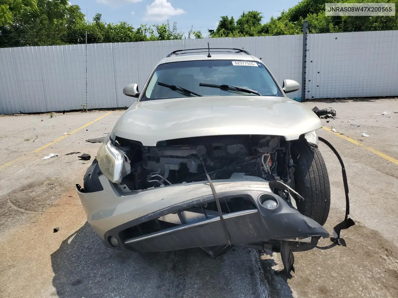 2007 Infiniti Fx35 VIN: JNRAS08W47X200565 Lot: 62377555